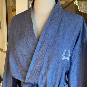 Christian Dior Monsieur Chambray Cotton Robe